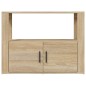 vidaXL Aparador madera contrachapada color roble Sonoma 80x30x60 cm