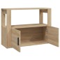vidaXL Aparador madera contrachapada color roble Sonoma 80x30x60 cm