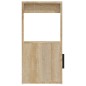vidaXL Aparador madera contrachapada color roble Sonoma 80x30x60 cm