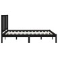 vidaXL Estructura de cama madera maciza de pino negro 120x200 cm vidaXL Estructura de cama madera maciza de pino negro 120x200 cm