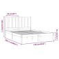 vidaXL Estructura de cama madera maciza de pino negro 120x200 cm vidaXL Estructura de cama madera maciza de pino negro 120x200 cm