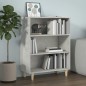 vidaXL Aparador de madera contrachapada gris hormigón 69,5x32,5x90 cm vidaXL Aparador de madera contrachapada gris hormigón 69,5x32,5x90 cm