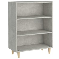 vidaXL Aparador de madera contrachapada gris hormigón 69,5x32,5x90 cm