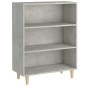 vidaXL Aparador de madera contrachapada gris hormigón 69,5x32,5x90 cm vidaXL Aparador de madera contrachapada gris hormigón 69,5x32,5x90 cm