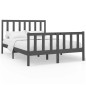 vidaXL Estructura de cama madera maciza de pino gris 150x200 cm vidaXL Estructura de cama madera maciza de pino gris 150x200 cm