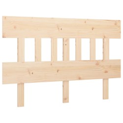 vidaXL Cabecero de cama madera maciza de pino 123,5x3x81 cm