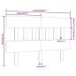 vidaXL Cabecero de cama madera maciza de pino 123,5x3x81 cm vidaXL Cabecero de cama madera maciza de pino 123,5x3x81 cm