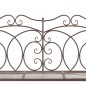vidaXL Banco de jardín 104 cm hierro color marrón antiguo vidaXL Banco de jardín 104 cm hierro color marrón antiguo