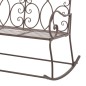 vidaXL Banco de jardín 104 cm hierro color marrón antiguo vidaXL Banco de jardín 104 cm hierro color marrón antiguo