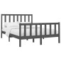 vidaXL Estructura de cama madera maciza de pino gris 150x200 cm vidaXL Estructura de cama madera maciza de pino gris 150x200 cm