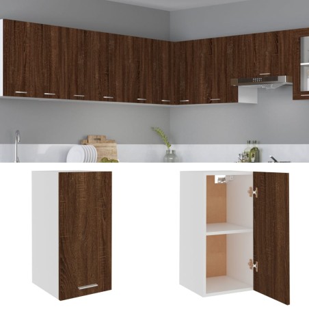 vidaXL Armario colgante madera ingeniería marrón roble 29,5x31x60cm