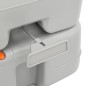 vidaXL Inodoro de camping portátil HDPE gris y blanco 15+10 L vidaXL Inodoro de camping portátil HDPE gris y blanco 15+10 L
