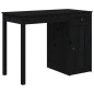 vidaXL Escritorio de madera maciza de pino negro 100x50x75 cm vidaXL Escritorio de madera maciza de pino negro 100x50x75 cm