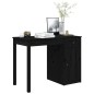 vidaXL Escritorio de madera maciza de pino negro 100x50x75 cm vidaXL Escritorio de madera maciza de pino negro 100x50x75 cm