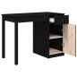 vidaXL Escritorio de madera maciza de pino negro 100x50x75 cm vidaXL Escritorio de madera maciza de pino negro 100x50x75 cm