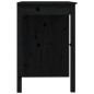 vidaXL Escritorio de madera maciza de pino negro 100x50x75 cm vidaXL Escritorio de madera maciza de pino negro 100x50x75 cm