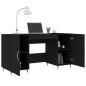 vidaXL Escritorio madera de ingeniería negro 140x50x75 cm vidaXL Escritorio madera de ingeniería negro 140x50x75 cm