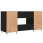 vidaXL Escritorio madera de ingeniería negro 140x50x75 cm vidaXL Escritorio madera de ingeniería negro 140x50x75 cm
