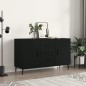 vidaXL Aparador de madera de ingeniería negro 100x36x60 cm vidaXL Aparador de madera de ingeniería negro 100x36x60 cm