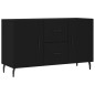 vidaXL Aparador de madera de ingeniería negro 100x36x60 cm vidaXL Aparador de madera de ingeniería negro 100x36x60 cm