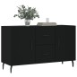 vidaXL Aparador de madera de ingeniería negro 100x36x60 cm vidaXL Aparador de madera de ingeniería negro 100x36x60 cm