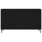vidaXL Aparador de madera de ingeniería negro 100x36x60 cm vidaXL Aparador de madera de ingeniería negro 100x36x60 cm