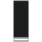 vidaXL Aparador de madera de ingeniería negro 34,5x32,5x90 cm