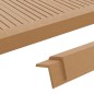 vidaXL Molduras angulares 5 uds WPC color teca 170 cm vidaXL Molduras angulares 5 uds WPC color teca 170 cm