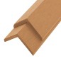 vidaXL Molduras angulares 5 uds WPC color teca 170 cm vidaXL Molduras angulares 5 uds WPC color teca 170 cm