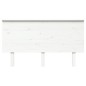 vidaXL Cabecero de cama madera maciza de pino blanco 144x6x82,5 cm