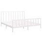vidaXL Estructura de cama madera maciza de pino blanco 180x200 cm vidaXL Estructura de cama madera maciza de pino blanco 180x200 cm