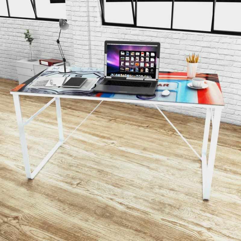 vidaXL Escritorio rectangular con superficie con imagen vidaXL Escritorio rectangular con superficie con imagen