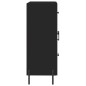 vidaXL Aparador de madera de ingeniería negro 69,5x34x90 cm