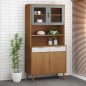 vidaXL Aparador superior MOLDE madera maciza pino marrón 90x35x100 cm vidaXL Aparador superior MOLDE madera maciza pino marrón 90x35x100 cm