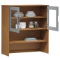 vidaXL Aparador superior MOLDE madera maciza pino marrón 90x35x100 cm vidaXL Aparador superior MOLDE madera maciza pino marrón 90x35x100 cm