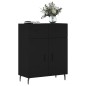 vidaXL Aparador de madera de ingeniería negro 69,5x34x90 cm vidaXL Aparador de madera de ingeniería negro 69,5x34x90 cm