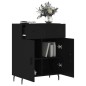 vidaXL Aparador de madera de ingeniería negro 69,5x34x90 cm vidaXL Aparador de madera de ingeniería negro 69,5x34x90 cm