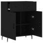 vidaXL Aparador de madera de ingeniería negro 69,5x34x90 cm vidaXL Aparador de madera de ingeniería negro 69,5x34x90 cm