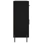 vidaXL Aparador de madera de ingeniería negro 69,5x34x90 cm vidaXL Aparador de madera de ingeniería negro 69,5x34x90 cm