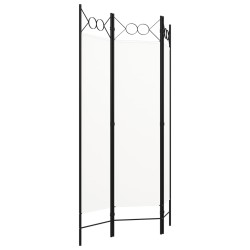 vidaXL Biombo divisor de 3 paneles blanco crema 120x180 cm