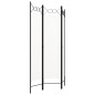 vidaXL Biombo divisor de 3 paneles blanco crema 120x180 cm vidaXL Biombo divisor de 3 paneles blanco crema 120x180 cm