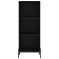 vidaXL Aparador de madera de ingeniería negro 34,5x32,5x90 cm vidaXL Aparador de madera de ingeniería negro 34,5x32,5x90 cm