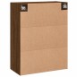 vidaXL Armarios de pared 2 uds madera de ingeniería marrón roble vidaXL Armarios de pared 2 uds madera de ingeniería marrón roble