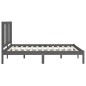 vidaXL Estructura de cama de madera maciza gris 120x200 cm vidaXL Estructura de cama de madera maciza gris 120x200 cm