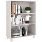 vidaXL Estantería HAMAR madera maciza de pino blanca 85x35x112 cm vidaXL Estantería HAMAR madera maciza de pino blanca 85x35x112 cm