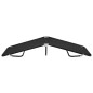 vidaXL Tumbona plegable acero negro vidaXL Tumbona plegable acero negro