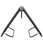 vidaXL Tumbona plegable acero negro vidaXL Tumbona plegable acero negro
