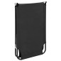 vidaXL Tumbona plegable acero negro vidaXL Tumbona plegable acero negro