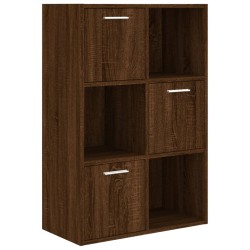 vidaXL Mueble de almacenaje marrón roble 60x29,5x90 cm