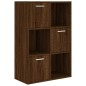 vidaXL Mueble de almacenaje marrón roble 60x29,5x90 cm vidaXL Mueble de almacenaje marrón roble 60x29,5x90 cm